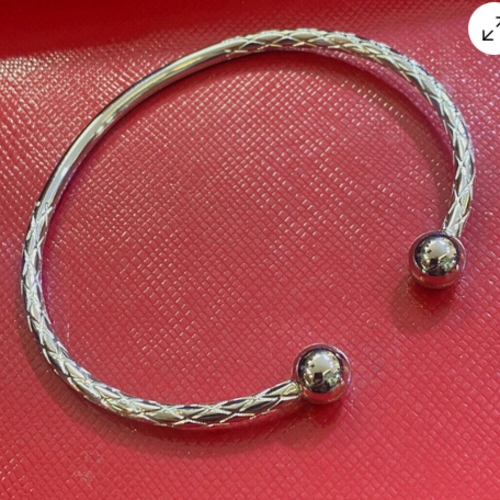 west indian Silver plated bangles , 12.2 grams. 7.5 Inch Wrist